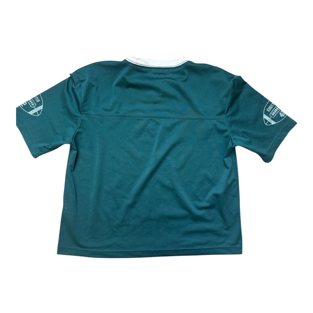Hollister Kingston 42 Boxy Crop Mesh Football Jersey Green XS - Picture 3 of 6